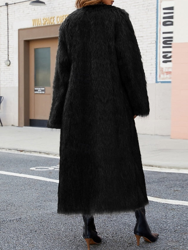 Fur Coat Women's Furs Faux Warm Comfortable