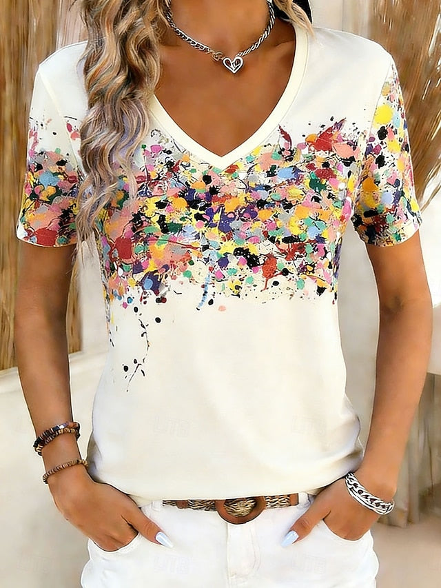 Women's T Shirt Print Floral Graphic Bohemia Vintage