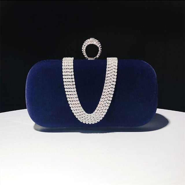 Bags Clutch Evening Velvet Wristlet Bag Women's