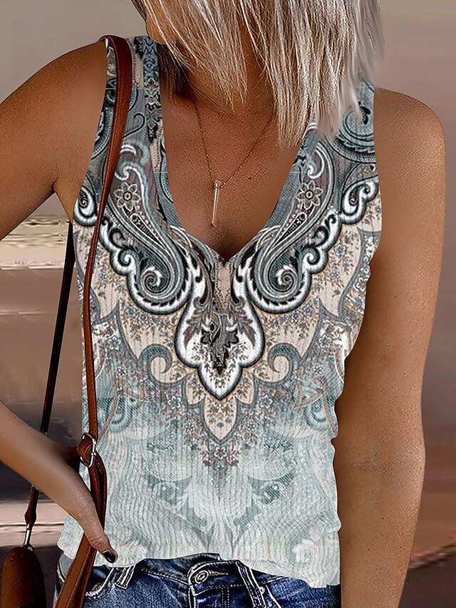 Women's Camisole Tank Top Print Ombre Graphic Abstract