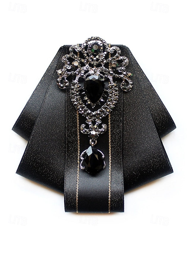 Tie Bow Christmas Satin Men's Diamond-Accent - Elegant