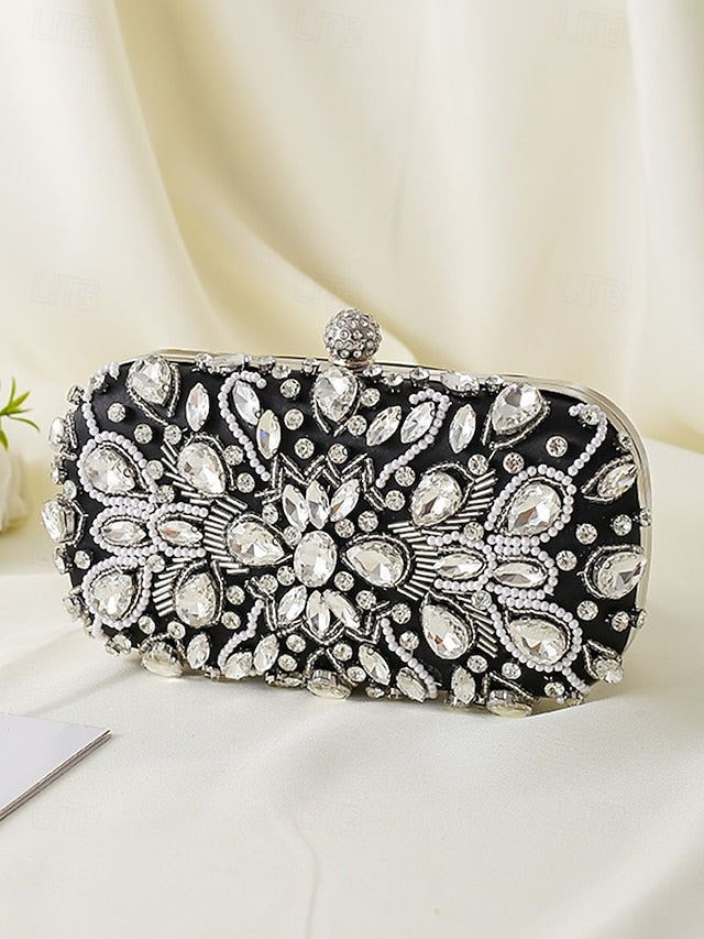 Clutch Bag Women's Crystal-Embellished