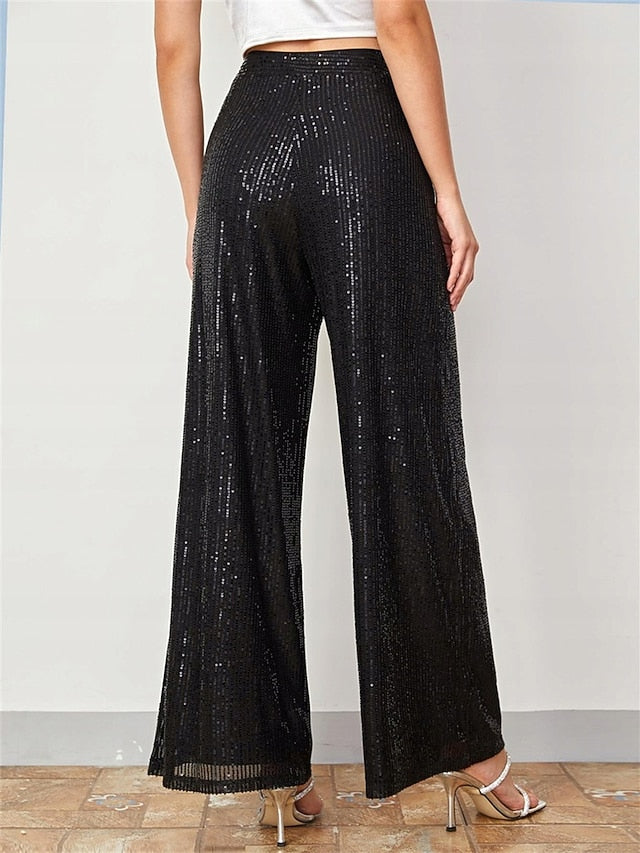 Women's Wide Leg Pants Trousers Fashion Streetwear Full