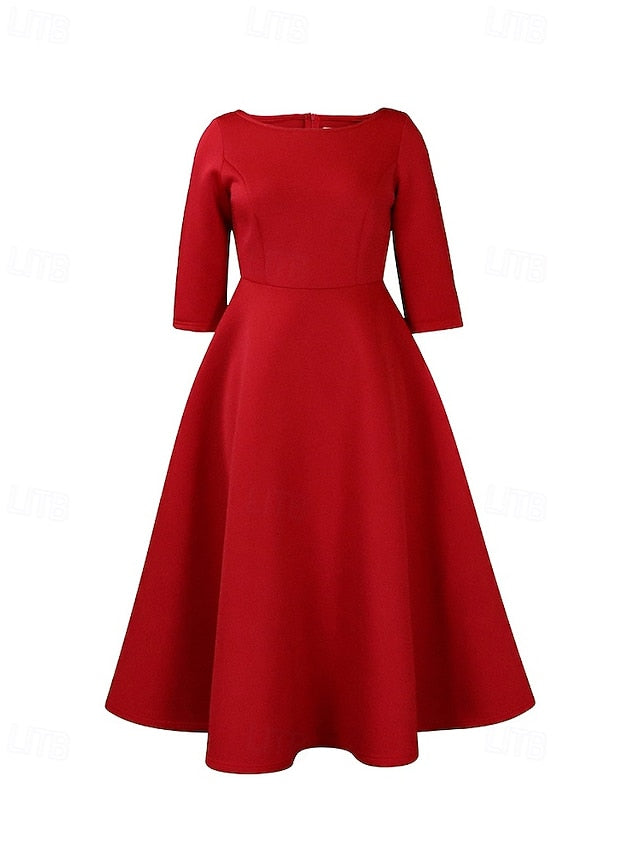 Women's Midi Dress Party Dress Cocktail Dress Swing Dress