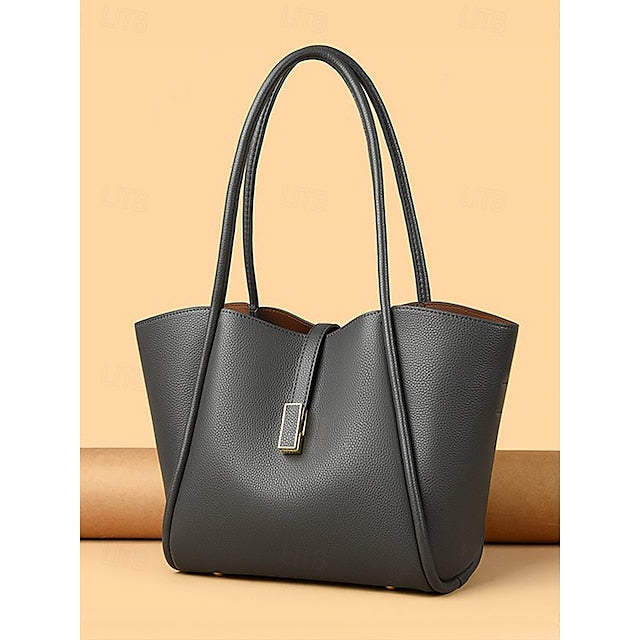 Green Faux Tote Women's Bag Leather