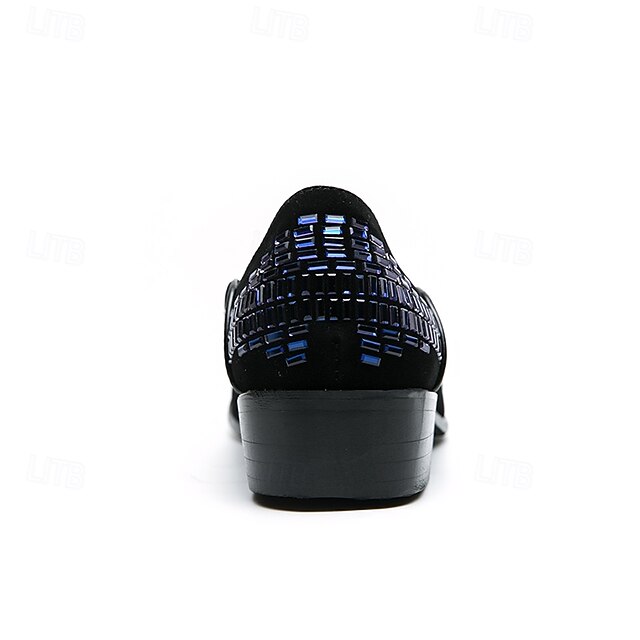 Loafers Monk Woven Elegant Strap – Prom and Silver Men's