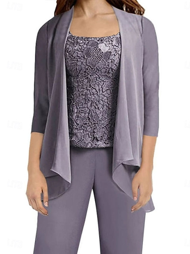 the Simple Wedding Elegant Bride of Mother Guest Dress Pantsuit