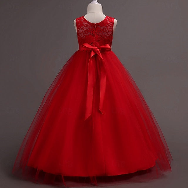 Dress Cosplay Girls' Party Color Kids Solid