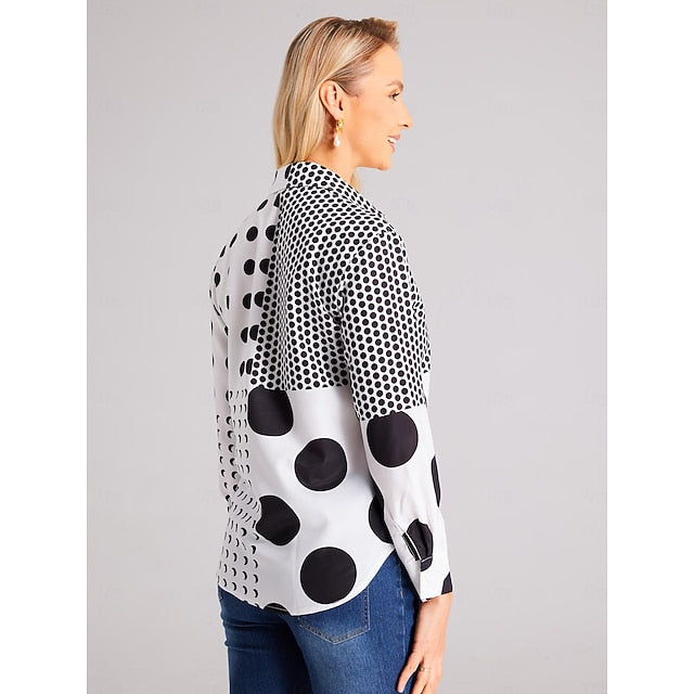 Women's Shirt Linen Like Breathable Lightweight Button Down