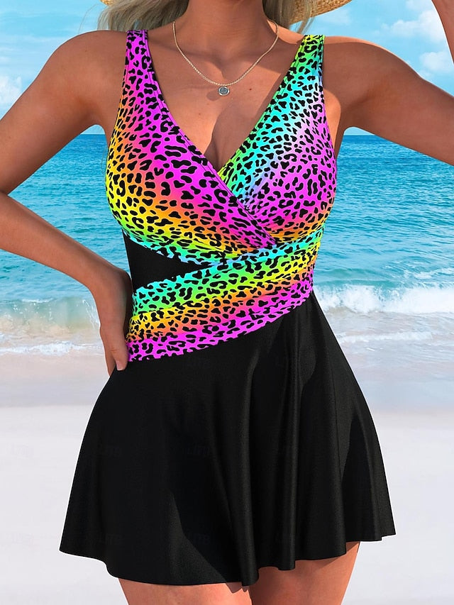 Women's Swimwear One Piece Monokini Swim Dress Swimsuit