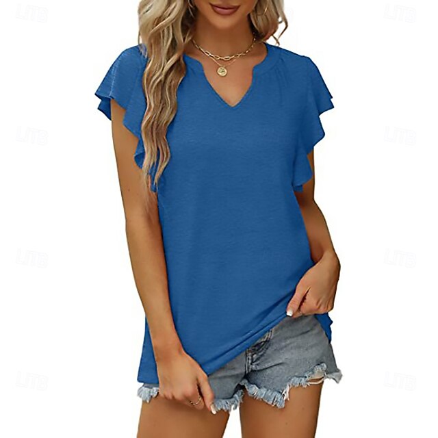 Women's T Shirt Summer Tops Tee Graphic Plants Stylish