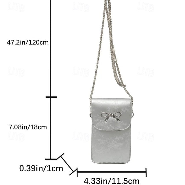 Leather Women's Phone Bag Daily PU Mobile Crossbody