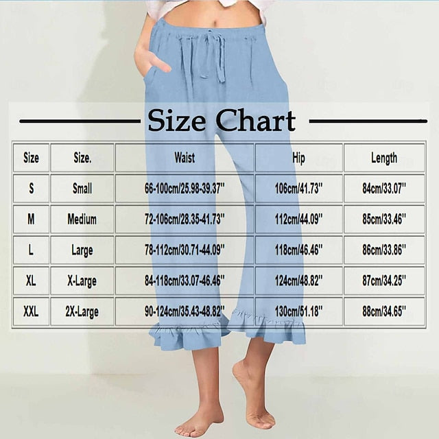 Women's EU / US Size Capri shorts Fashion Casual Capris