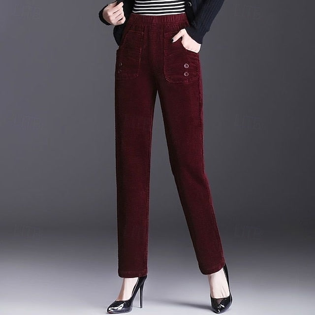 Women's Chinos Straight Vacation Streetwear Casual Full