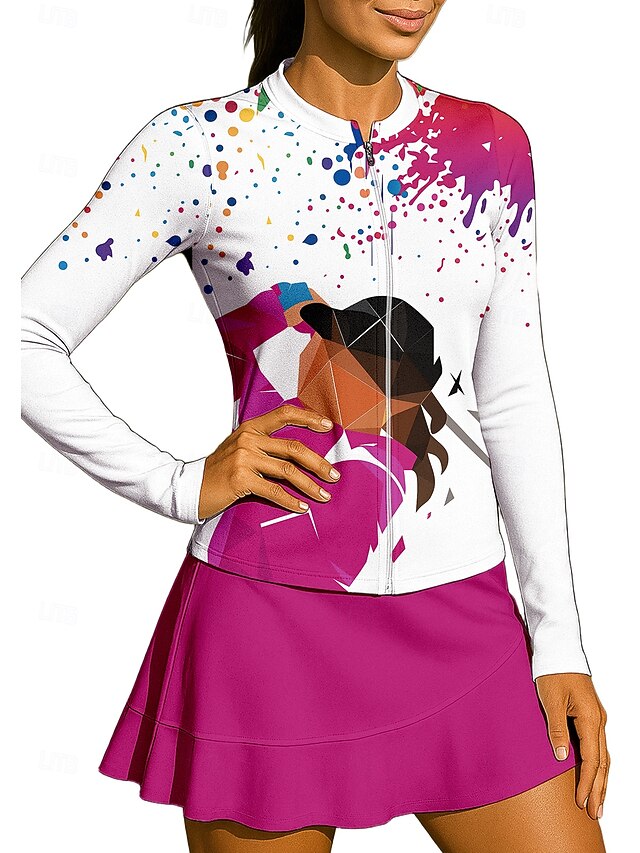 Women's Unisex Geometric Abstract Art Sport Shirt Tennis
