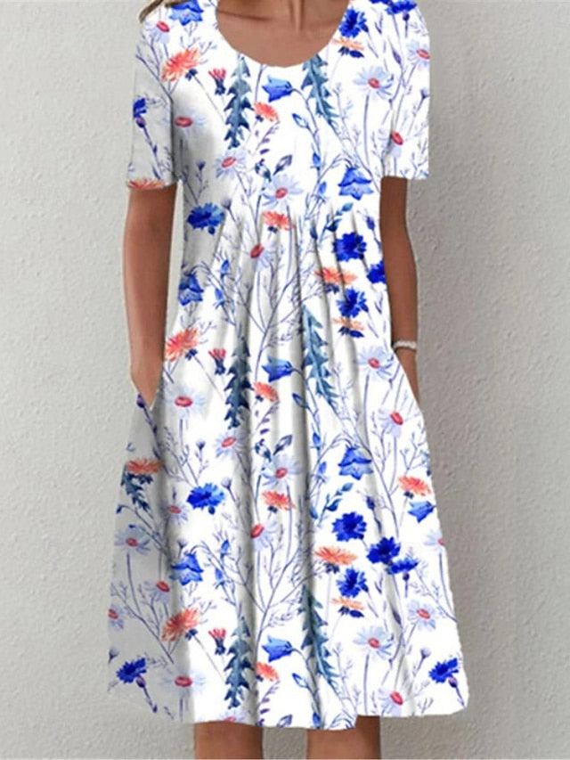 Women's Midi Dress Casual Dress Summer Dress Streetwear