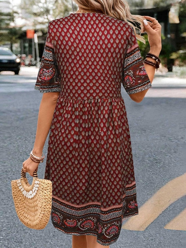 Women's Mini Dress Petite Dress Casual Dress Ethnic Dress T