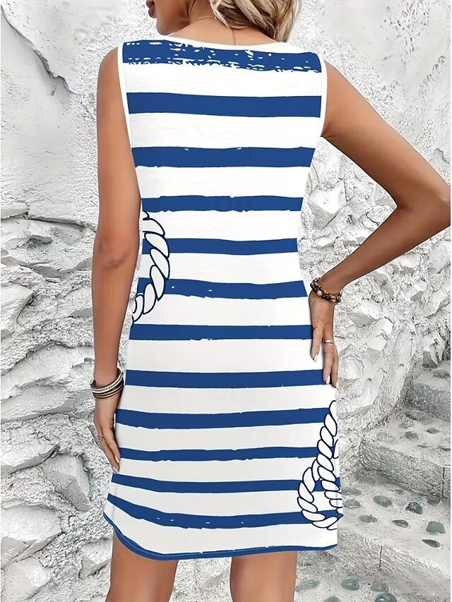 Women's Knee Length Dress Sundress A Line Dress Off The