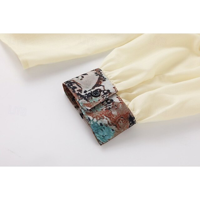 Women's Western Blouse Boho Shirt Blouse Print Flower