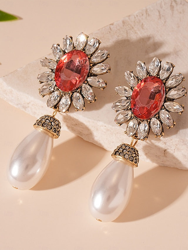 Jewelry Pearl with Earrings Set Women's