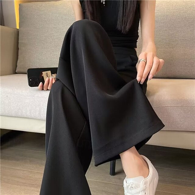 New summer style pocketless loose straight-leg women's