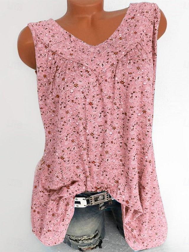 Women's Camisole Tank Top Print Floral Daily Casual