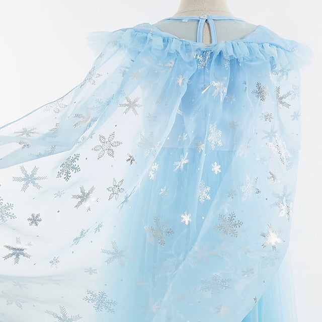Party Princess Theme Flower Dress Girl Fairytale Frozen Elsa