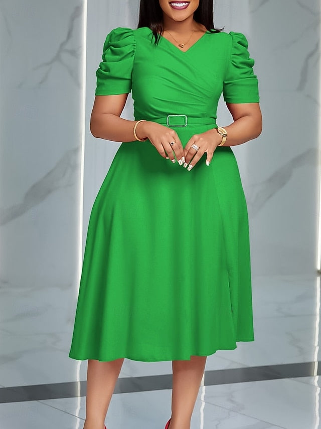 Women's Midi Dress Black Dress Party Dress Elegant Fashion