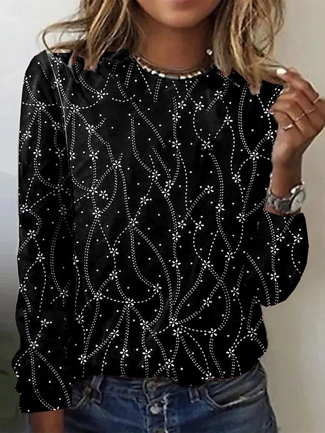 Women's T Shirt Print Floral Graphic Abstract Fashion