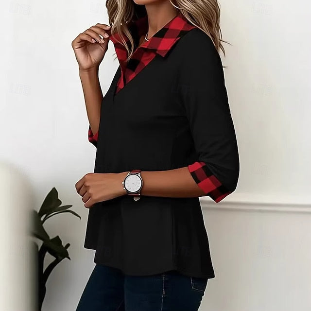 Women's Shirt Casual Shirt Fringe Pullover Graphic Striped
