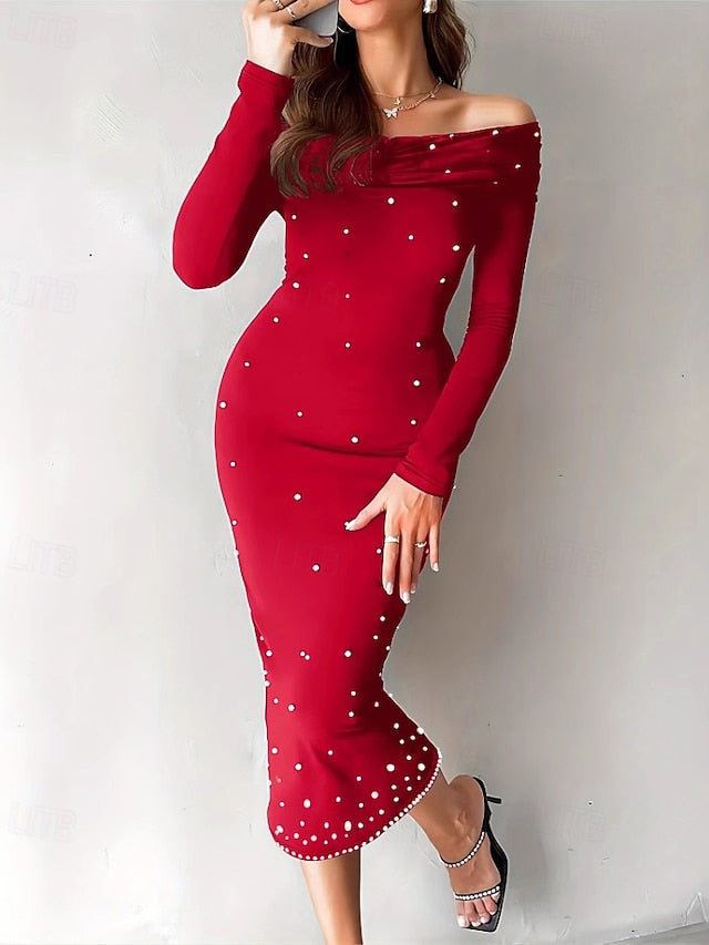 Women's Midi Dress Prom Dress Party Dress Cocktail Dress