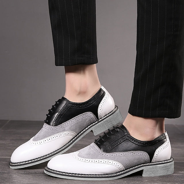 Spectator Wingtip Gatsby-Inspired Shoes Men's Oxford in