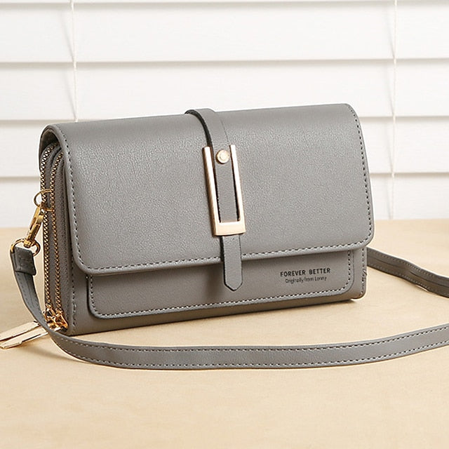PU Crossbody Phone Bag Mobile Leather Women's Wallet