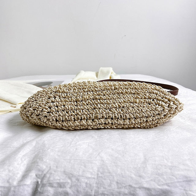 Summer Crossbody Woven Women's – Boho Natural Bag Straw