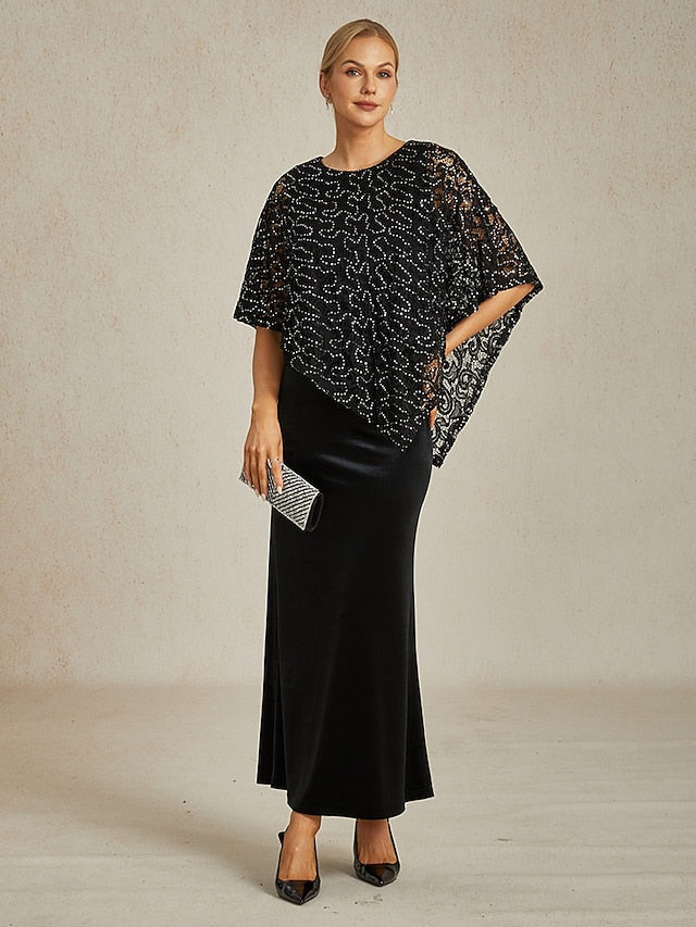Women's Poncho Dressy Tops Lace Tops Evening Tops Sequins