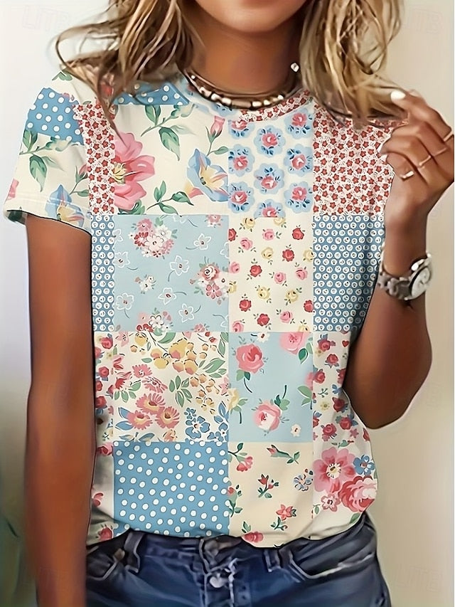 Women's T Shirt Floral Graphic Paisley Bohemia Vintage