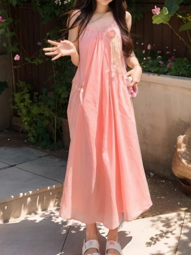 Women's Maxi Dress Slip Dress Vacation Casual Outdoor Going