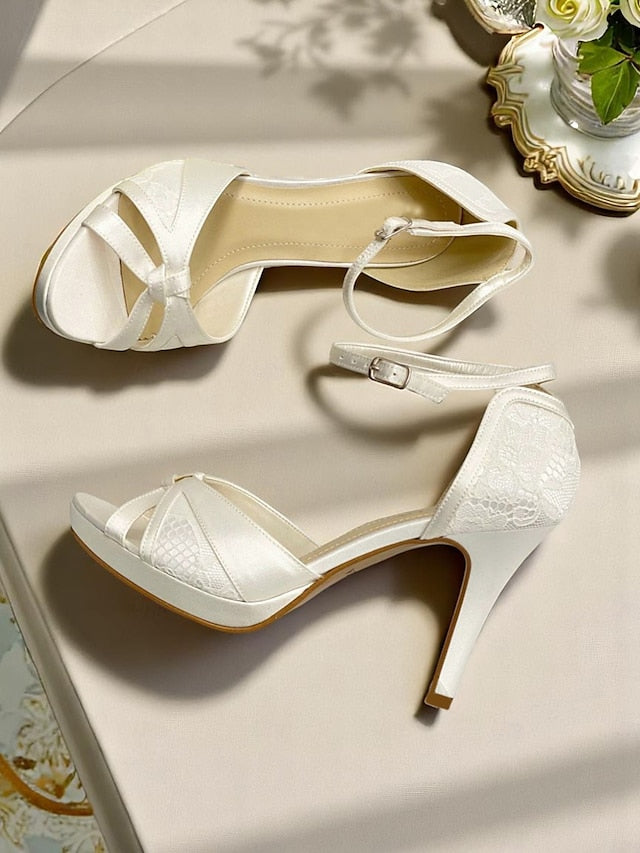 Women's Peep Pink Sandals Satin Elegant High with Heel Toe