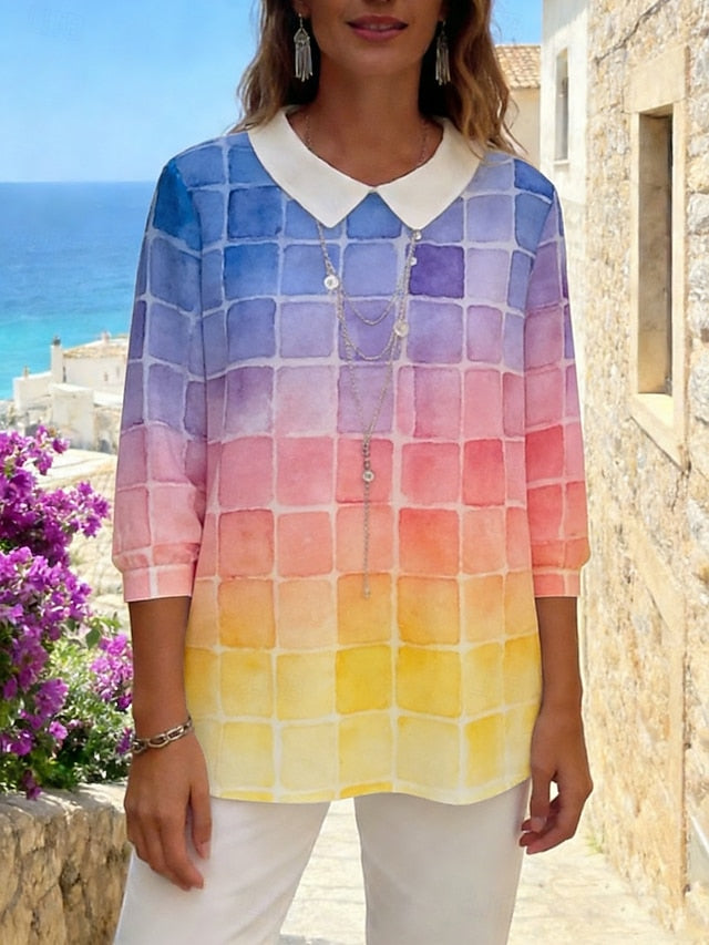 Women's Casual Shirt Beach Shirt Blouse Print Graphic