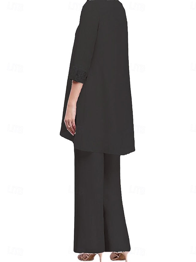 of Elegant Piece Neck Vintage Crew the Dress Bride Mother 3