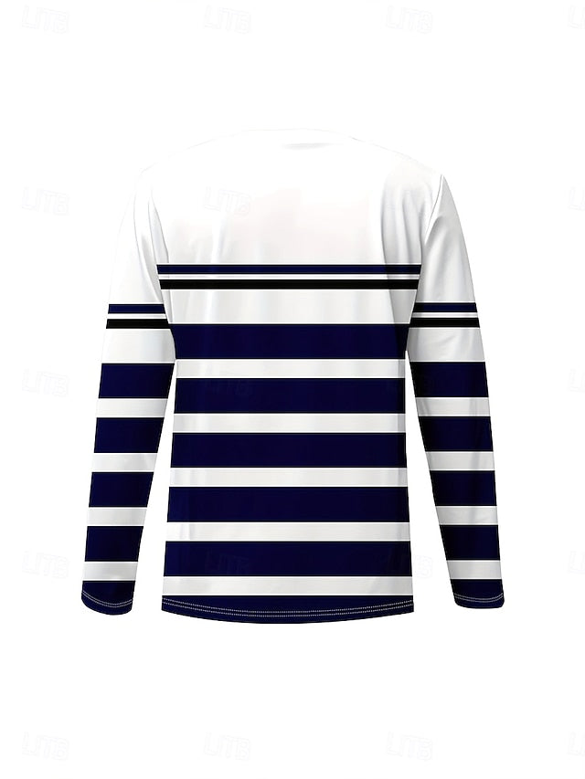 Women's T Shirt Graphic Geometric Striped Vintage Stylish