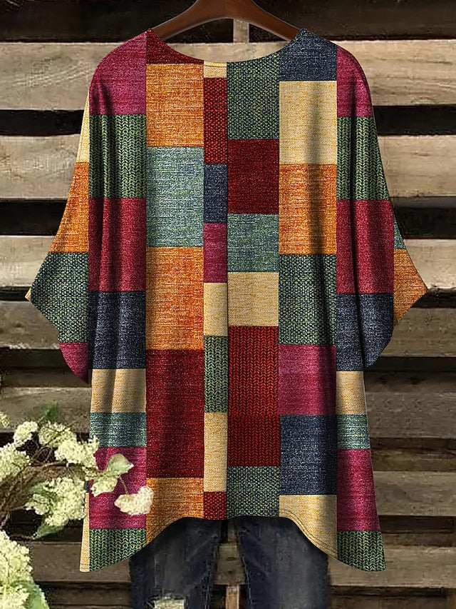 Women's Blouse Graphic Geometric Vintage Stylish Casual
