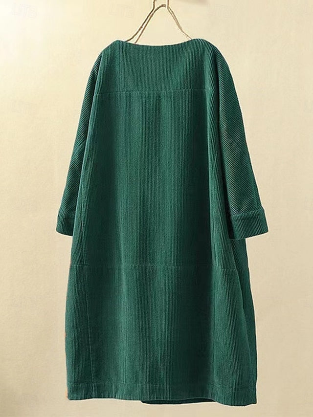 Women's Midi Dress Shift Dress Casual Daily Regular Fit