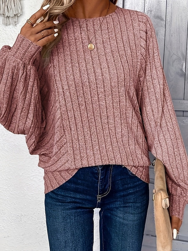 Top Women's Color Fashion Tee Solid Classic T Stylish Shirt