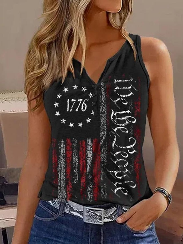 Women's Camisole Tank Top Active Casual Ombre Print