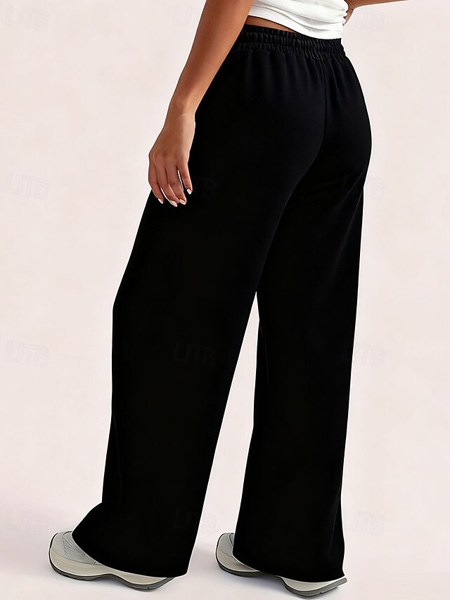 Women's Wide Leg Chinos Vacation Streetwear Casual Full