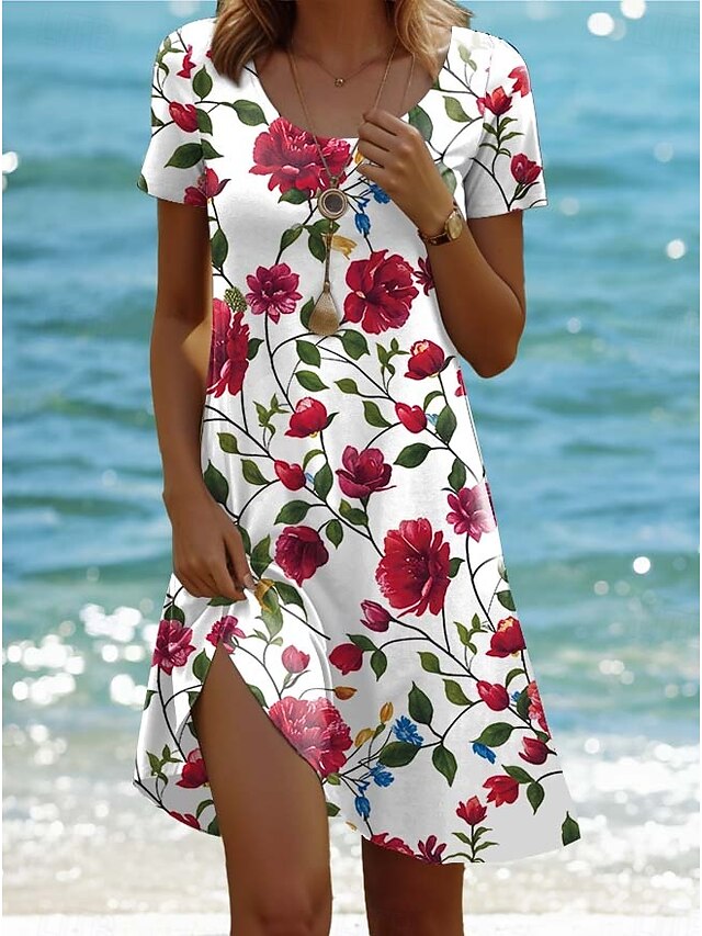Women's Mini Dress Casual Dress Bohemia Vacation Tropical