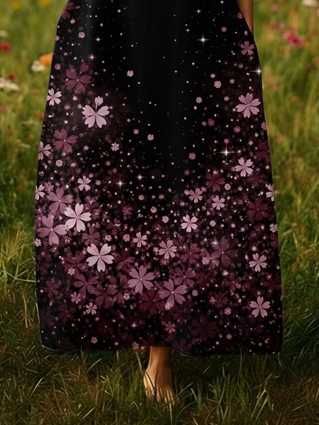 Women's Maxi long Dress Casual Dress Boho Dress Vintage