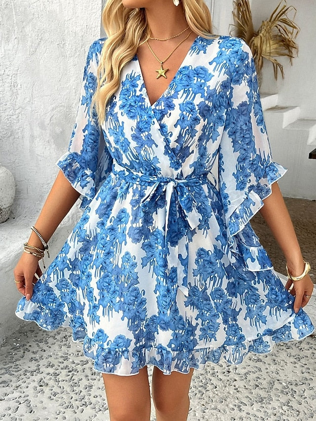 Women's Mini Dress Casual Dress Floral Dress Summer Dress