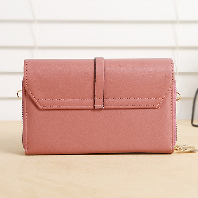 PU Crossbody Phone Bag Mobile Leather Women's Wallet